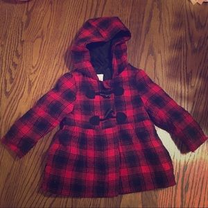 Black and Red Buffalo Plaid winter jacket
